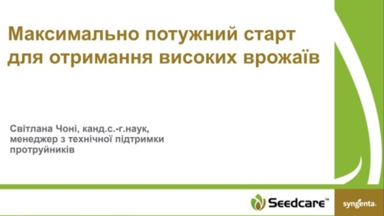 Seedcare Сингента