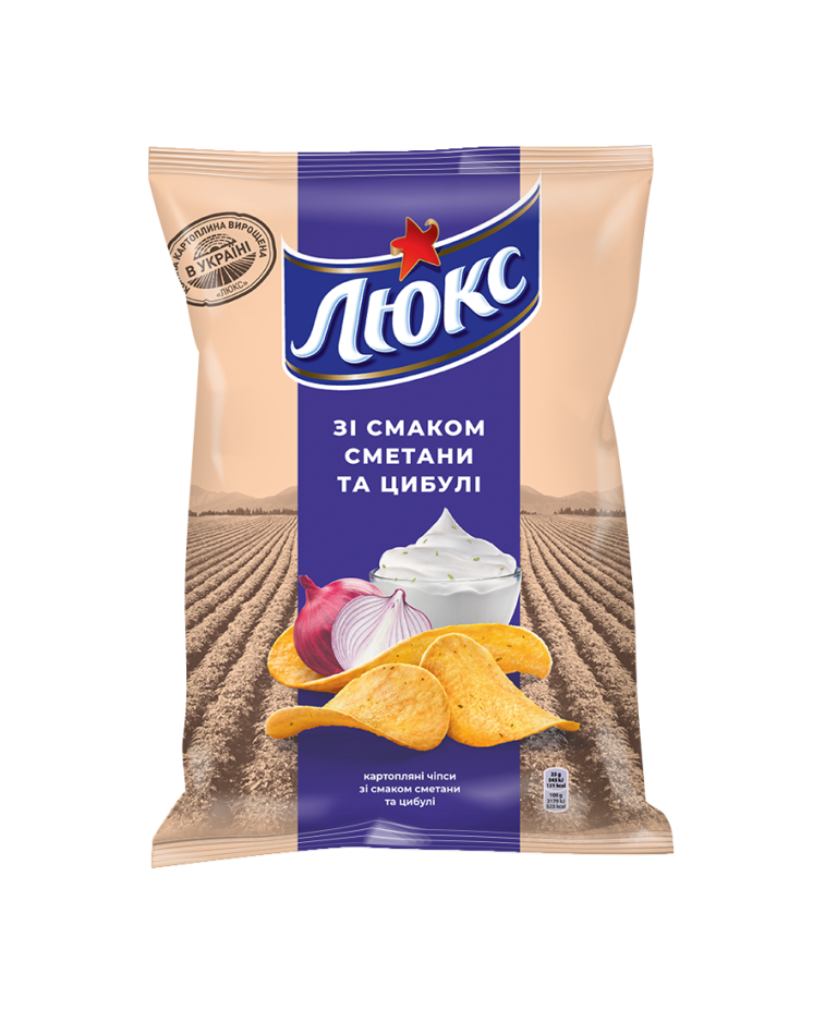 Чіпси Люкс сметана цибуля
