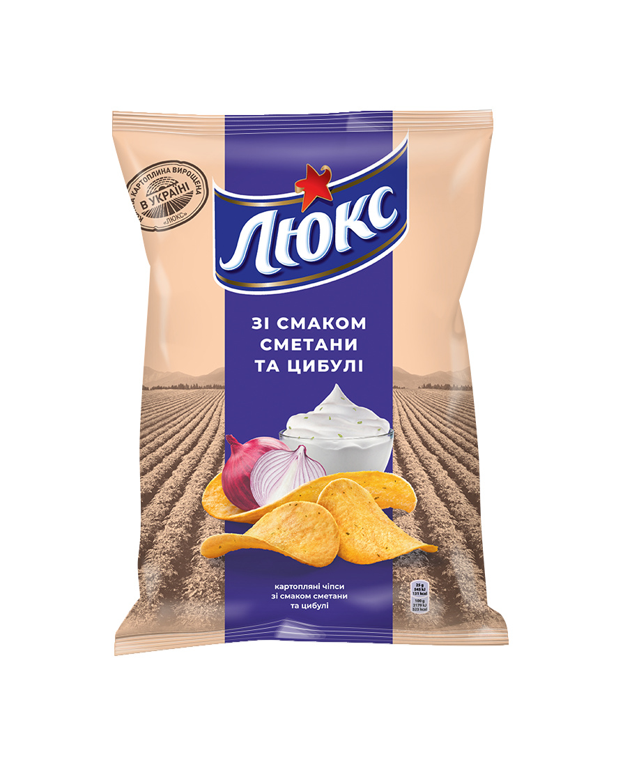 Чіпси Люкс сметана цибуля